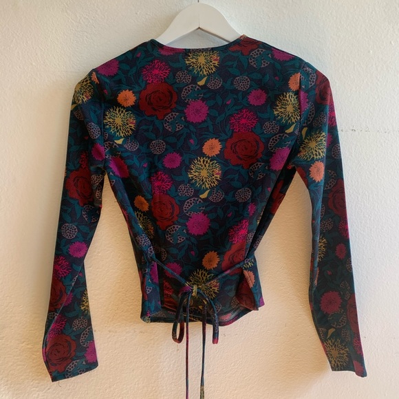 American Apparel Wrap Blouse - Picture 2 of 7